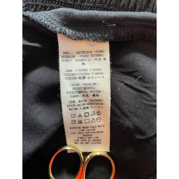 Free People Two Faces Black Smocked Mini Dress Boho Floral Romantic Size S - Picture 6 of 7